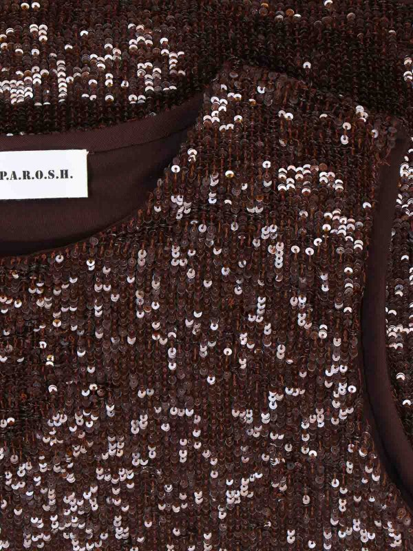 The Best Shops P.A.R.O.S.H.: Top e canotte - Top Con Paillettes