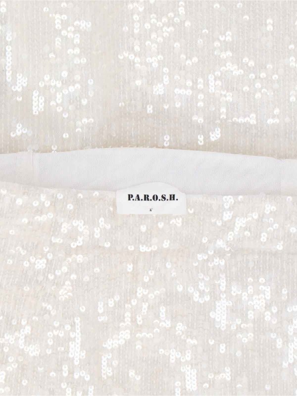 P.A.R.O.S.H. buy online Falda Semilarga - Blanco
