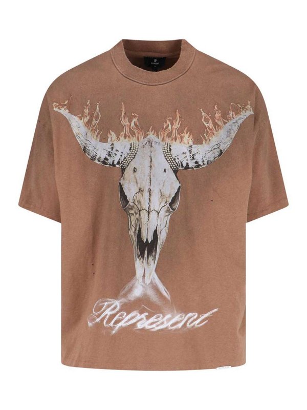 REPRESENT: T-shirts - T-Shirt - Marron