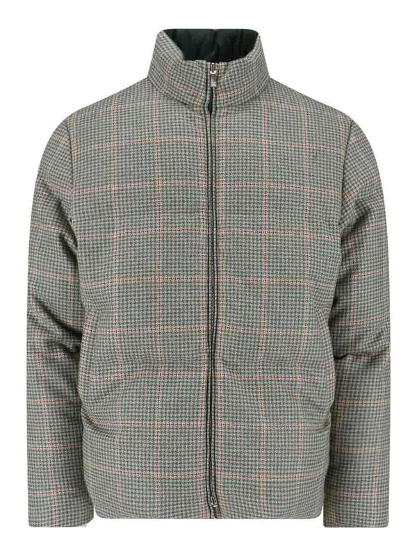 THOM BROWNE: padded jackets - Reversible down jacket