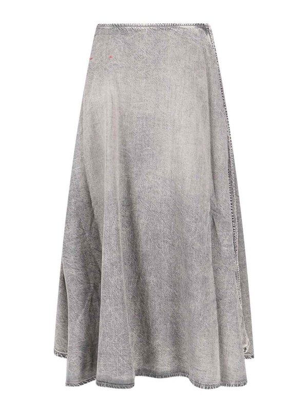 DIESEL: Knielange und Midi Röcke online - Midirock - Grau