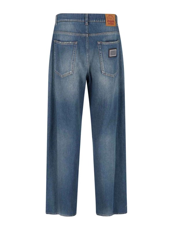 DOLCE & GABBANA: Jeans Rectos online - Vaqueros Rectos - Azul