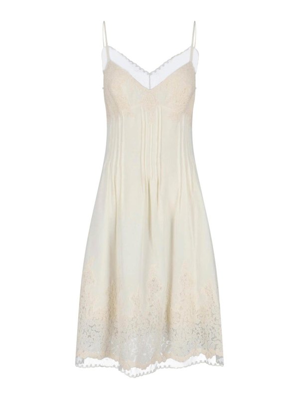 ERMANNO SCERVINO: ニーレングスドレス - 膝丈ドレス - 白