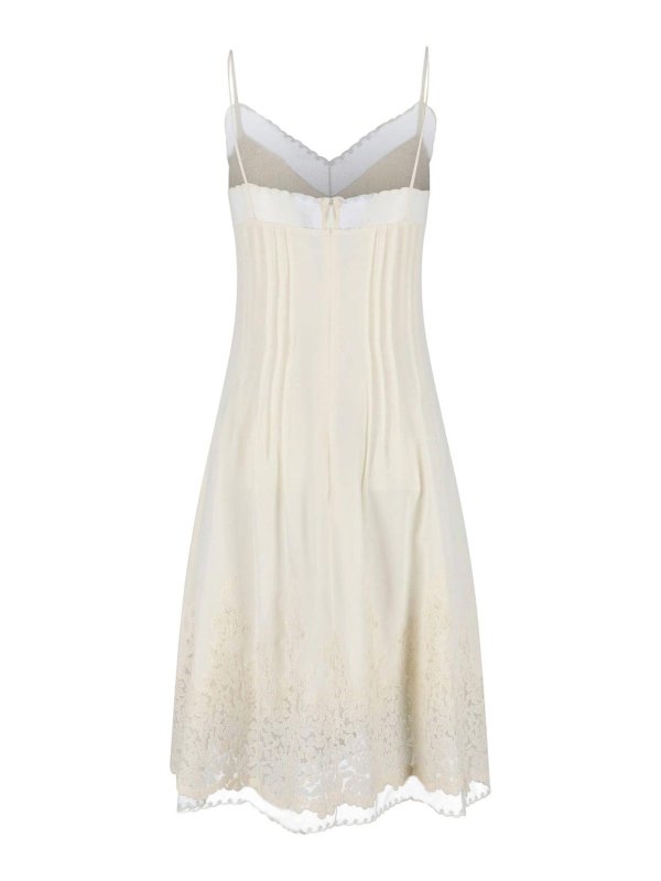 ERMANNO SCERVINO: ニーレングスドレス online - 膝丈ドレス - 白