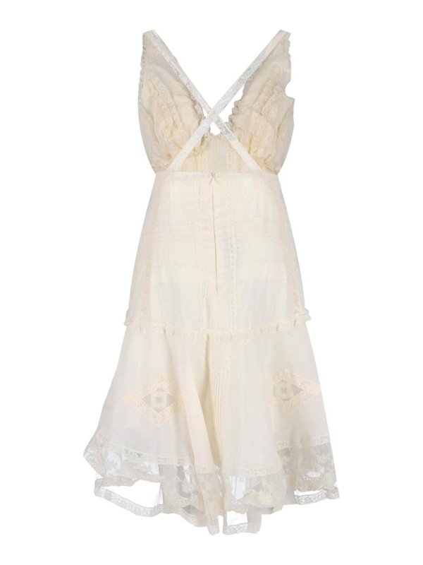 ERMANNO SCERVINO: ニーレングスドレス online - 膝丈ドレス - 白