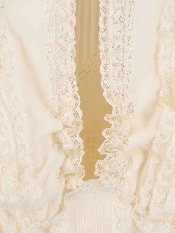膝丈ドレス - 白 shop online: ERMANNO SCERVINO