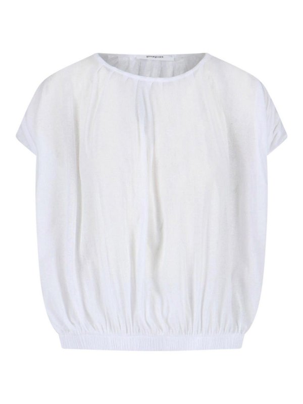 GIMAGUAS: Tops y camisetas sin mangas - Top - Blanco