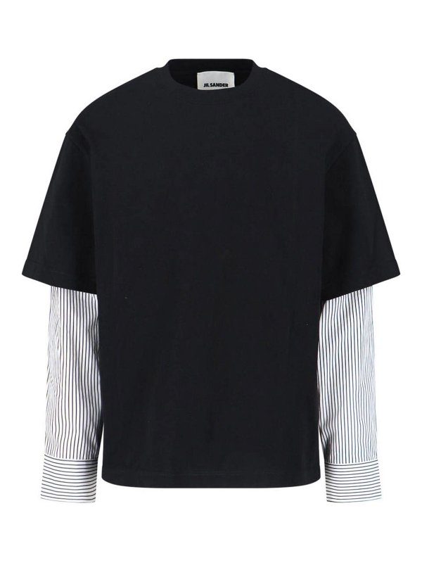 JIL SANDER: Camisetas - Camiseta - Negro