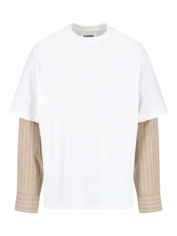 JIL SANDER: T-shirts - T-Shirt - Weiß