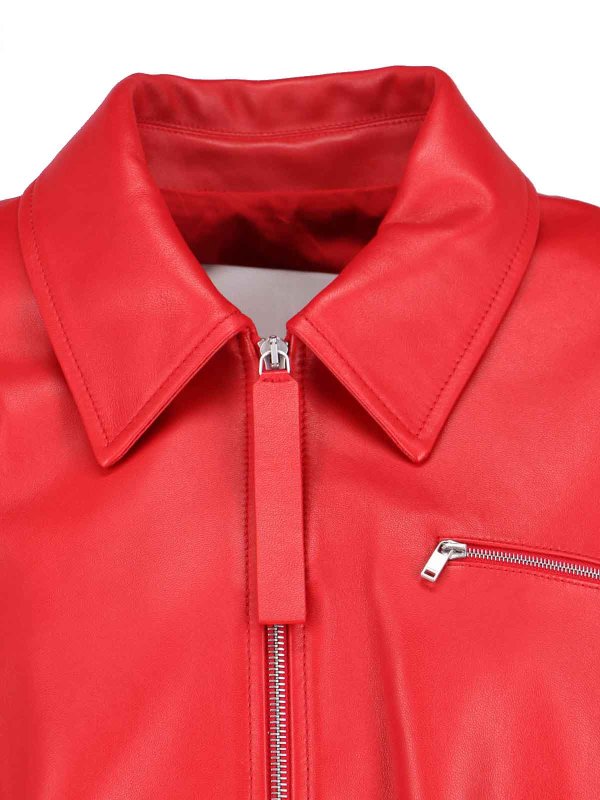 Leather Bomber Jacket shop online: JIL SANDER