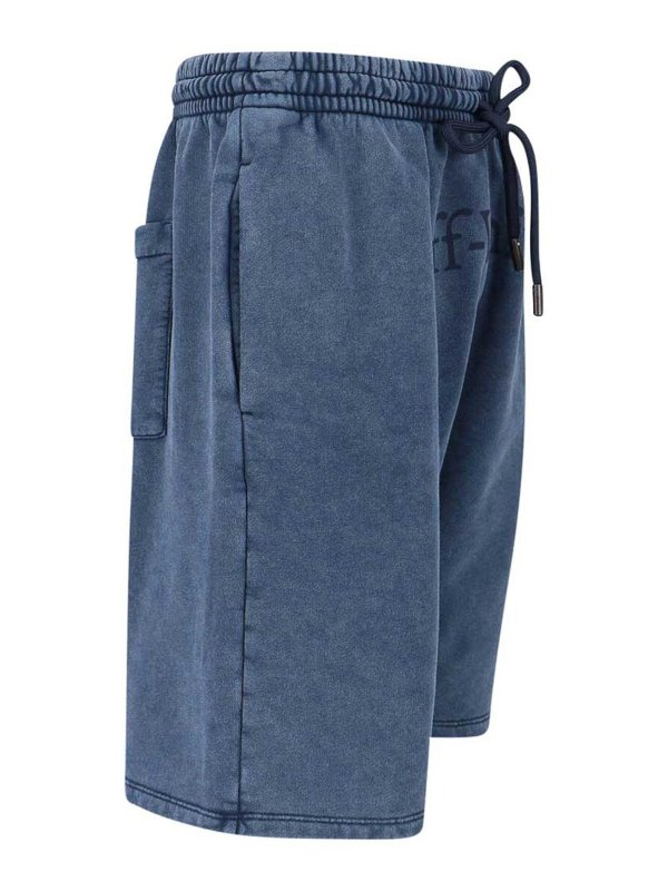 The Best Shops OFF-WHITE: Shorts - Short - Bleu