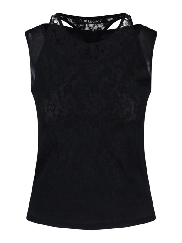 OUR LEGACY: トップス＆タンクトップ - トップ/タンクトップ - 黒