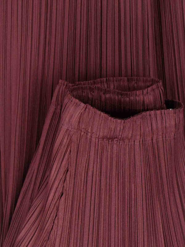 PLEATS PLEASE ISSEY MIYAKE buy online テーラードパンツ - 赤