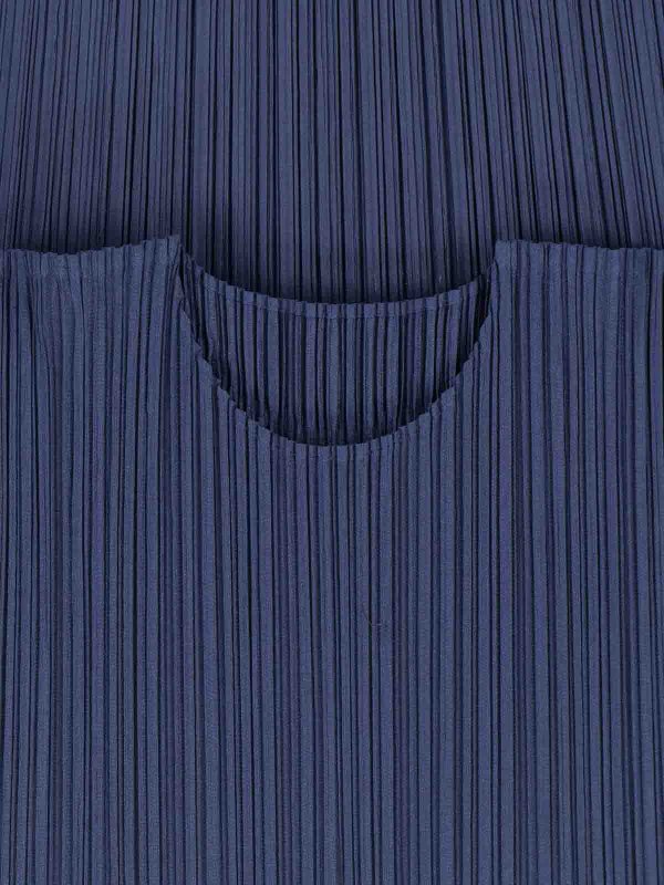 The Best Shops PLEATS PLEASE ISSEY MIYAKE: ニーレングスドレス - 膝丈ドレス - ブルー