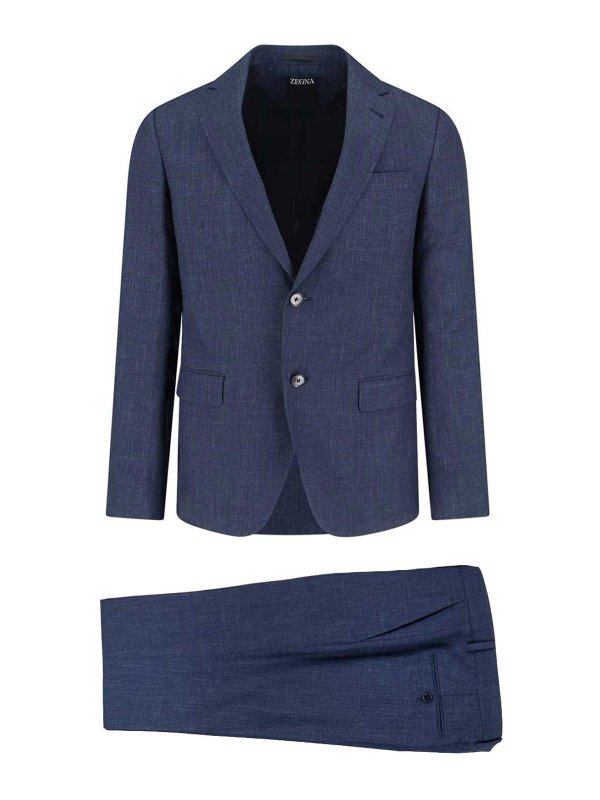 ZEGNA: フォーマルスーツ - フォーマルスーツ - ブルー