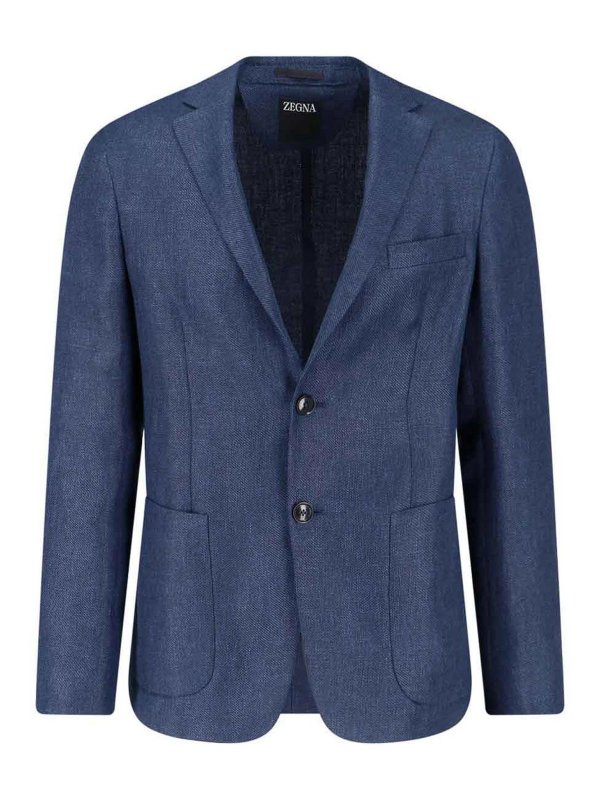 ZEGNA: Blazer - Blazer - Blau