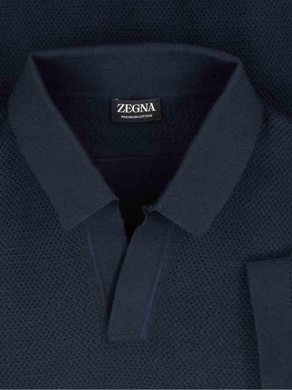 The Best Shops ZEGNA: ポロシャツ - ポロシャツ - ブルー