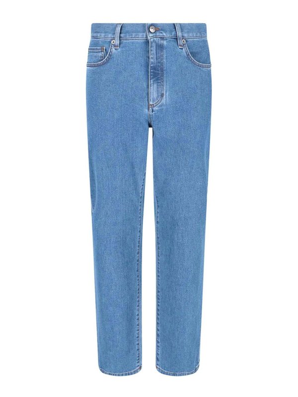 ZEGNA: Jeans Rectos - Vaqueros Rectos - Azul