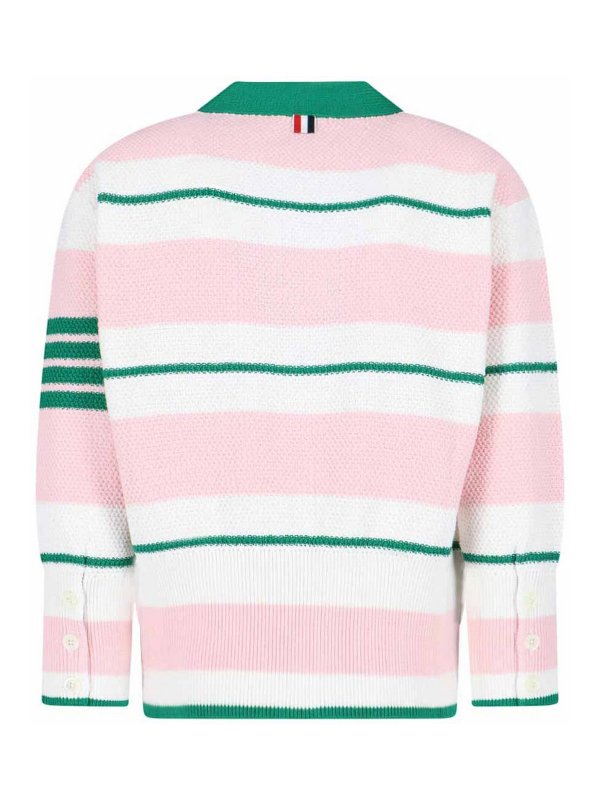 THOM BROWNE: cardigan online - Cardigan A Righe