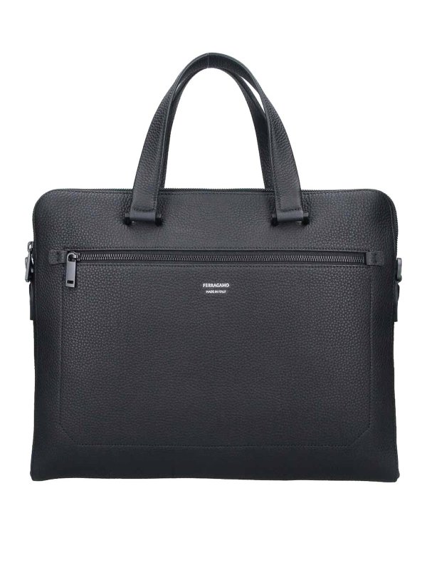 SALVATORE FERRAGAMO: ラップトップケース＆ブリーフケース - ラップトップバッグ/ブリーフケース - 黒