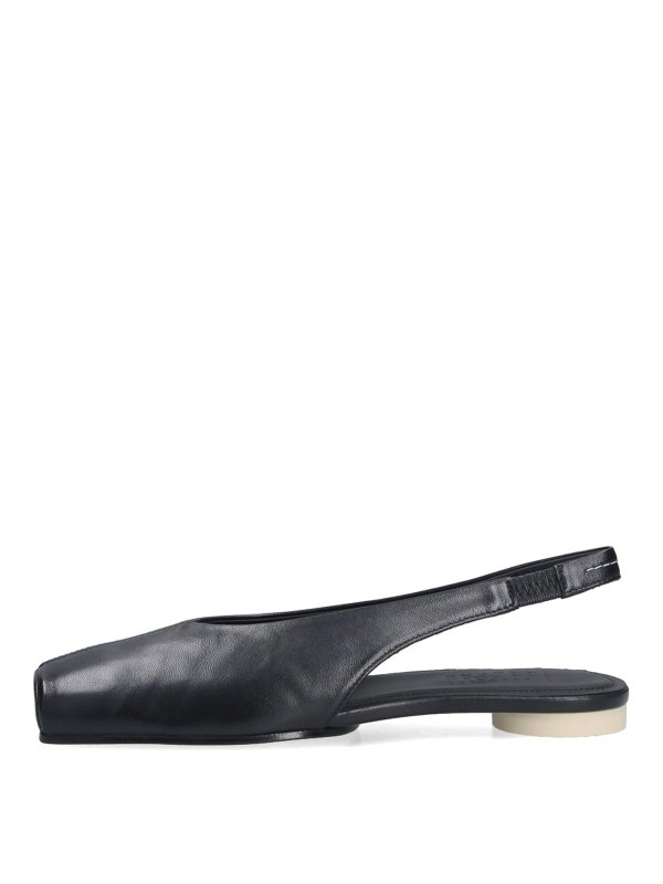 The Best Shops MM6 MAISON MARGIELA: フラットシューズ - フラットシューズ - 黒