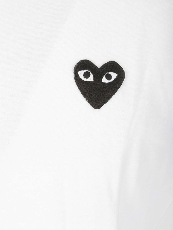 The Best Shops Comme des Garçons Play: T-shirts - T-Shirt - Blanc