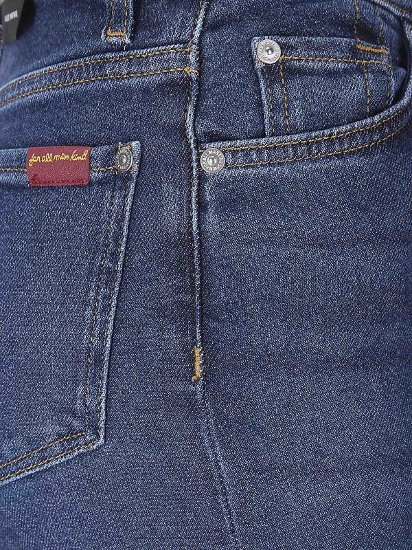 The Best Shops 7 FOR ALL MANKIND: Jeans à jambe droite - Jean Droit - Bleu