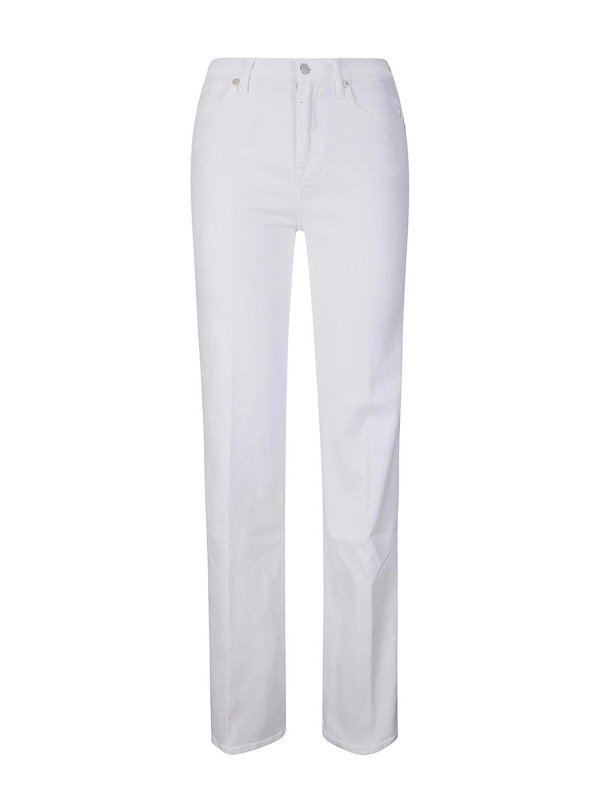 7 FOR ALL MANKIND: Jeans à jambe droite - Jean Droit - Bleu