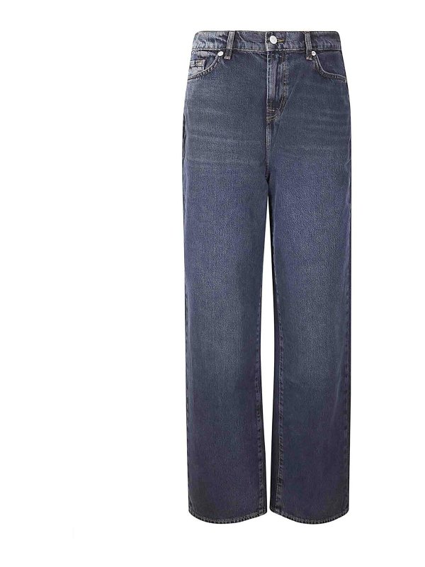 7 FOR ALL MANKIND: straight leg jeans - Slouchy Wide