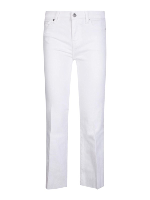 7 FOR ALL MANKIND: ストレートジーンズ - ストレートジーンズ - ブルー