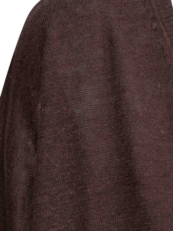 The Best Shops BE YOU: Col en V - Pull À Col V - Marron