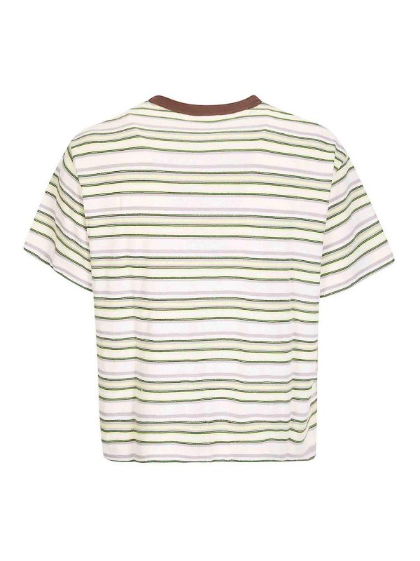 BRAIN DEAD: t-shirt online - T-shirt a righe ad anello