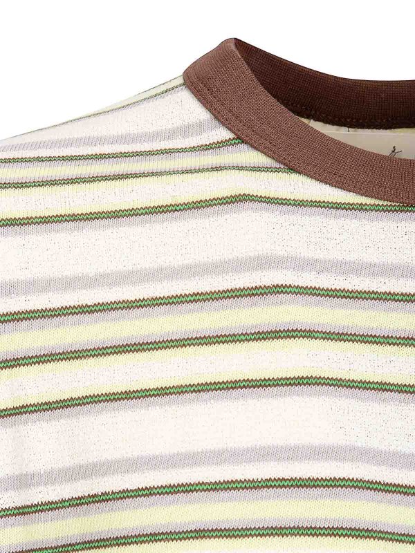 The Best Shops BRAIN DEAD: t-shirt - T-shirt a righe ad anello