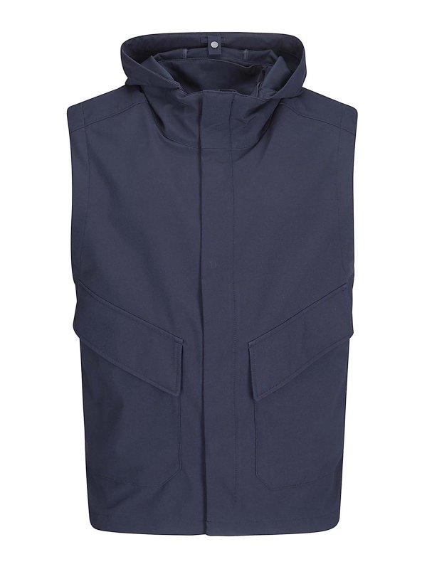 C.P. COMPANY: ベスト＆チョッキ - ウェストコート/ジレ - ブルー