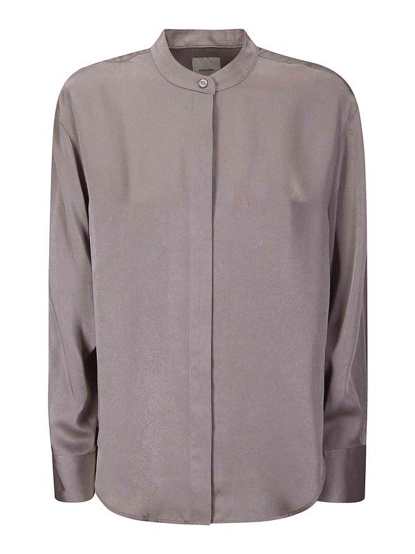 CALVIN KLEIN: Hemden - Hemd - Silber