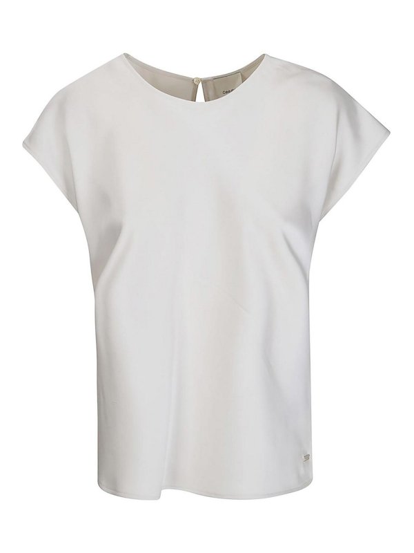 CALVIN KLEIN: トップス＆タンクトップ - トップ/タンクトップ - 白