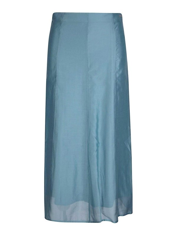 CALVIN KLEIN: Jupes midi et au genou - Jupe Midi - Bleu Clair