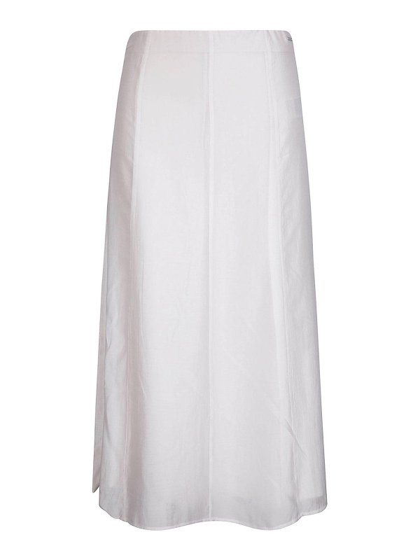 CALVIN KLEIN: Knielange und Midi Röcke - Midirock - Weißgold