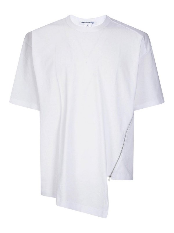 COMME DES GARCONS SHIRT: t-shirt - T-shirt da uomo lavorata a maglia