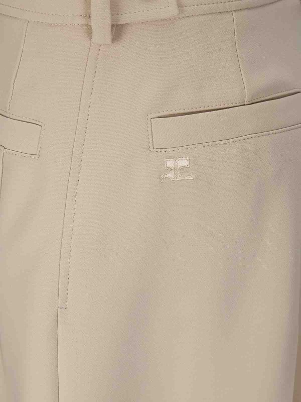 The Best Shops Courreges: Pantalones casual - Pantalón Casual - Beis