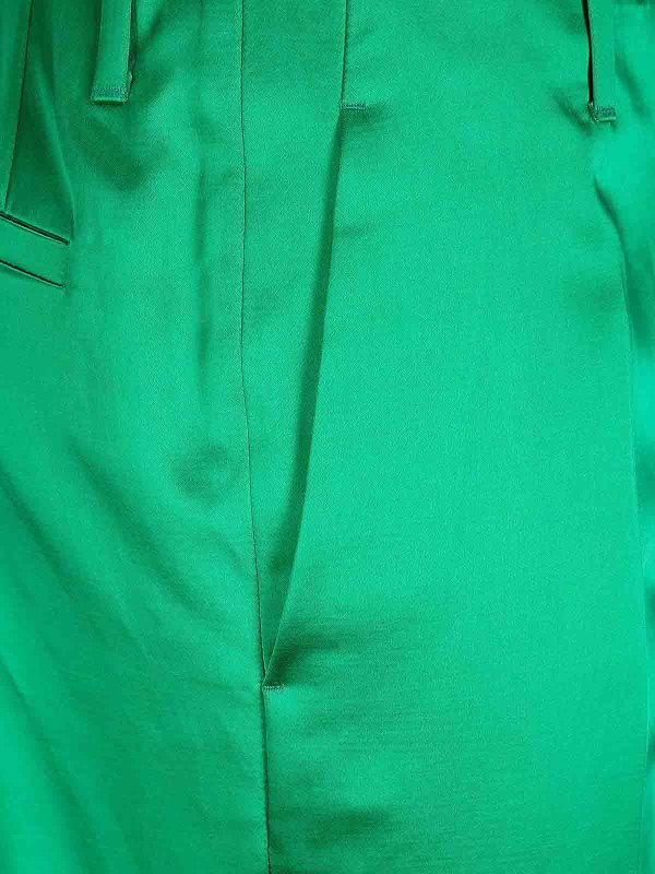 The Best Shops DRIES VAN NOTEN: カジュアルトラウザー - カジュアルパンツ - 緑