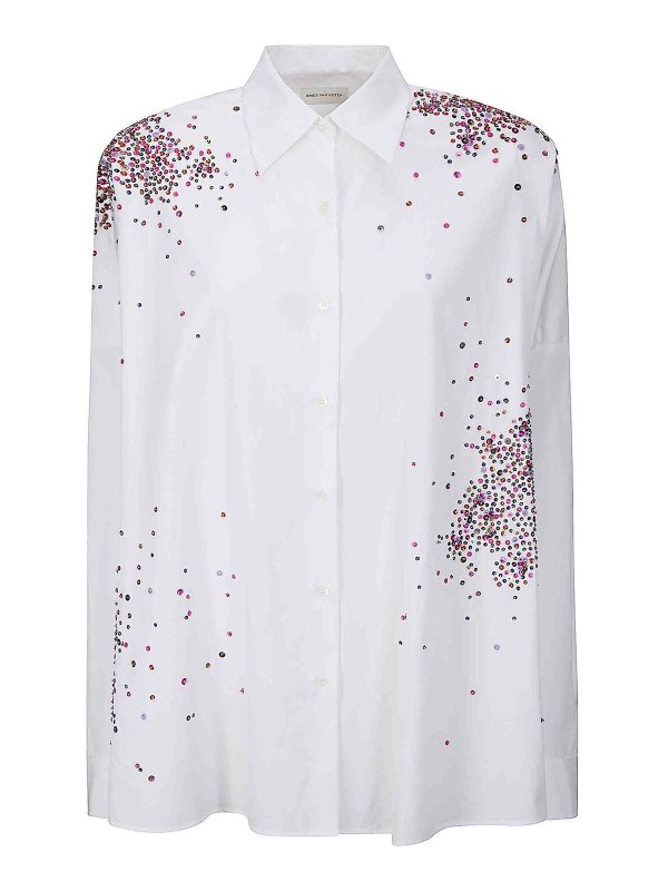 DRIES VAN NOTEN: Chemises - Chemise - Blanc