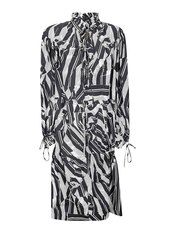 DRIES VAN NOTEN: Vestidos media pierna - Vestido Midi - Negro