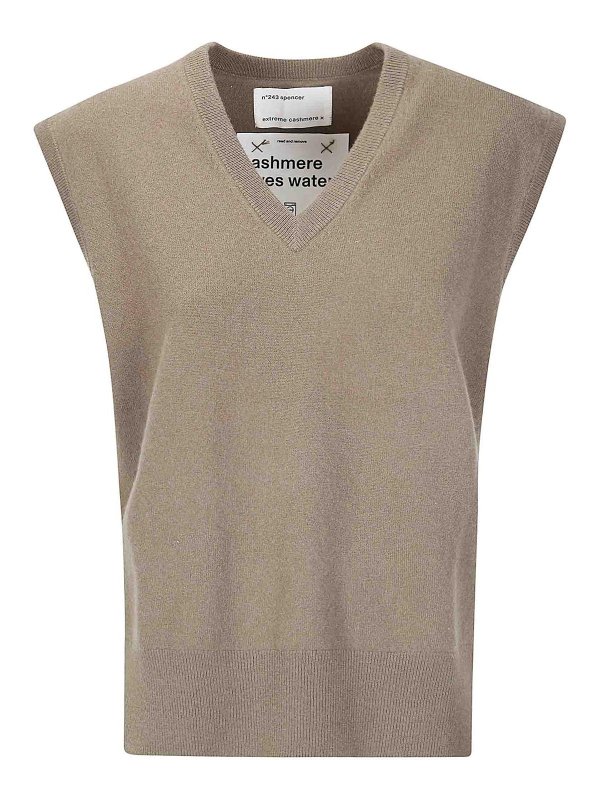 EXTREME CASHMERE: Tops & Débardeurs - Top - Vert Foncé