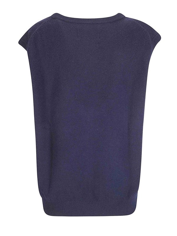 EXTREME CASHMERE: Gilets tricot online - Gilet - Bleu Foncé