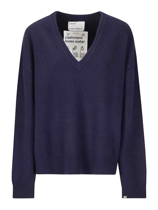 EXTREME CASHMERE: クルーネック - クルーネック - ダークブルー