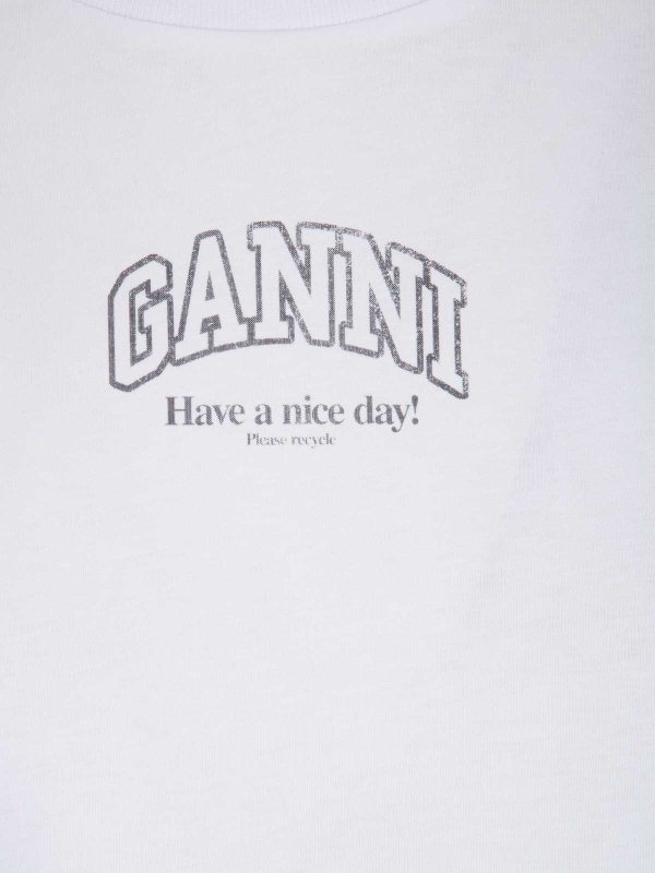 The Best Shops GANNI: Camisetas - Camiseta - Blanco