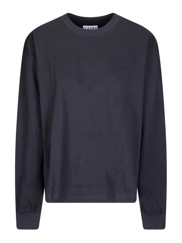 GANNI: Chemises - Chemise - Noir