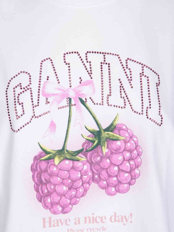 The Best Shops GANNI: Camisetas - Camiseta - Blanco