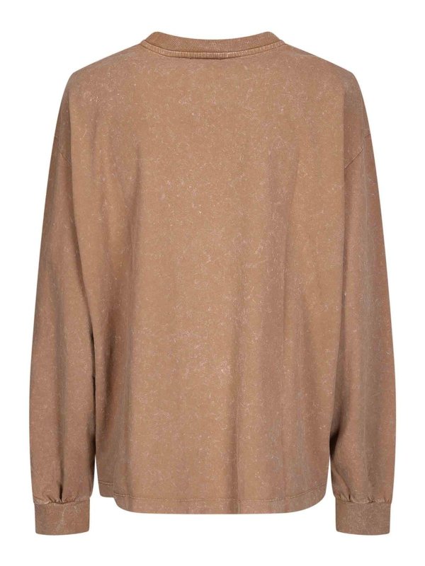 GANNI: t-shirt online - Maglia a maniche lunghe